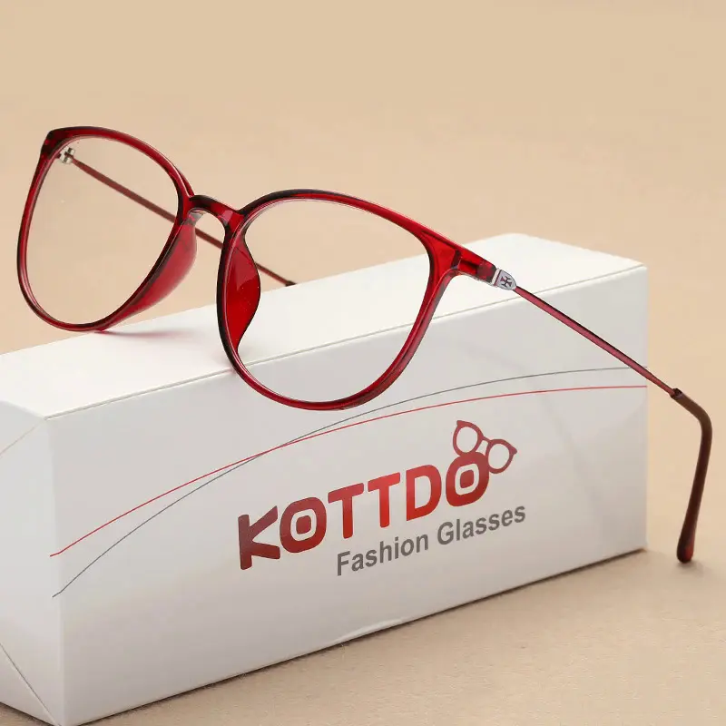 KOTTDO New Fashion Eyeglasses Women Square Plastic Spectacles Optical Glasses Frame Transparent Clear Retro Myopia Eye Glasses