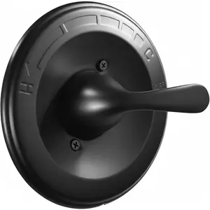 Universal Shower Trim Kit Replacement for Delta 13/14 Series, Matte Black Shower Handle & Cover Plate, Durable Metal Construction, Easy Install (Valve & Cartridge Not Included)