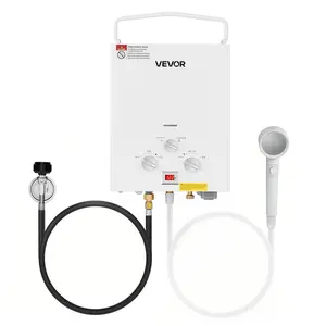 VEVOR Portable Propane Water Heater 6L Tankless with Accessory Regulator for RV
