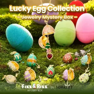 [Live-Q] Fizz and Rizz by Yorkett Lucky Egg-Shaped Locket Necklace Pendant