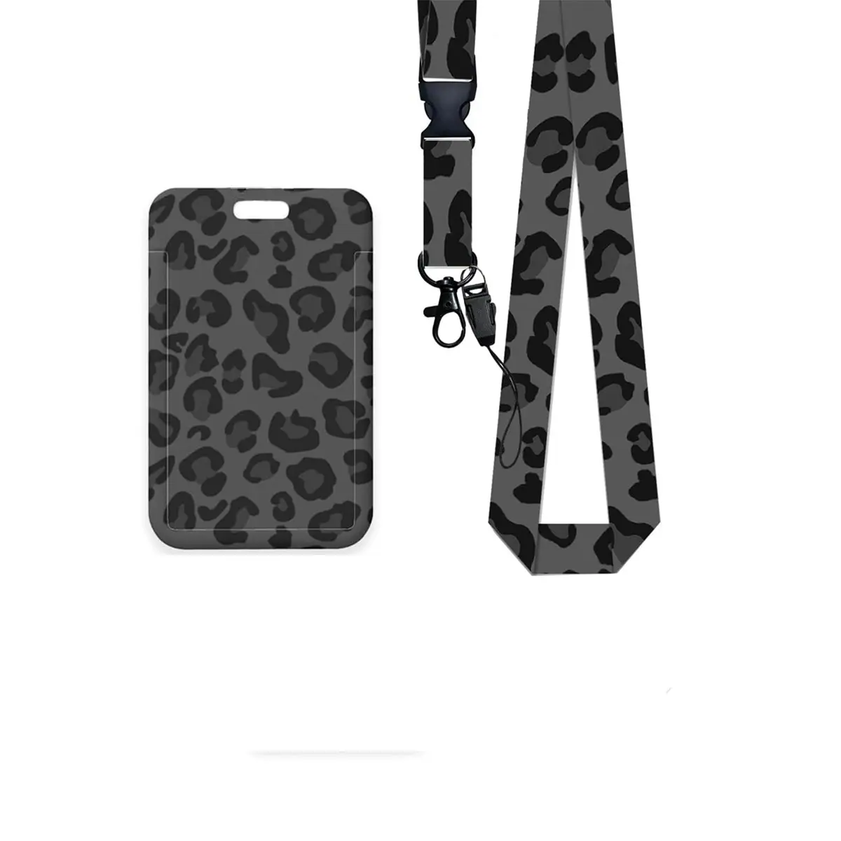 Leopard Print ID Card Holder Lanyard, Detachable Neck Strap for Women Teachers Nurses, Office Badge Protector, Medical Badge Holder, Nurse Day Gift, Personalized Lanyard