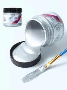 1 Pcs Acrylic Paint 100ml Metal Gold Silver Copper Gypsum Doll Drip Glue Hook Paste Handmade D IY Dyeing, Painting, Graffiti Pigment DIY Painting Supplies Crafting Supplies