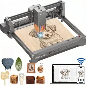 ARTILUME U1 Portable Laser Engraver, High-Precision Compressed Laser, 0.01mm Accuracy, 150×200mm Large Working Area, Supports Offline Engraving, Ideal for Wood, Leather, Fabric, Acrylic – Perfect for DIY Crafts, Personalized Gifts & Small Business