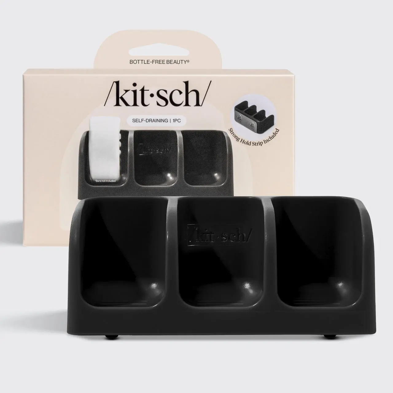 Self-Draining Soap Dish - Black Self-Draining Soap Dish - Black