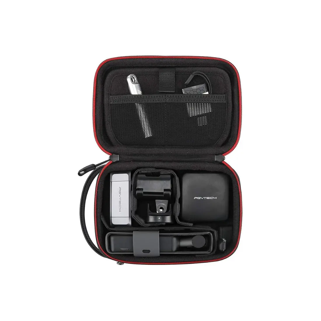 PGYTECH Water Resistant Nylon Protective Zipper Cover - Tech Accessories Storage Handbag for DJI OSMO Pocket 3/2, OSMO ACTION, GoPro Hero Action Cameras with Enhanced Protection for Handheld Video Recording Equipment