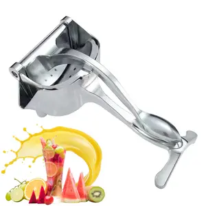 Juice extractor - Handheld aluminum product. Manual juicer with hand-pushing mechanism, anti-slip ergonomic handle. Easy to use and clean. Suitable for making orange juice, lemon juice, grapefruit juice and other fruit juices.