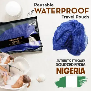 African Exfoliating Net Sponge, Ethically sourced from Nigeria, real authentic net sponge,Exfoliate Porous Hygiene Dries Quickly
