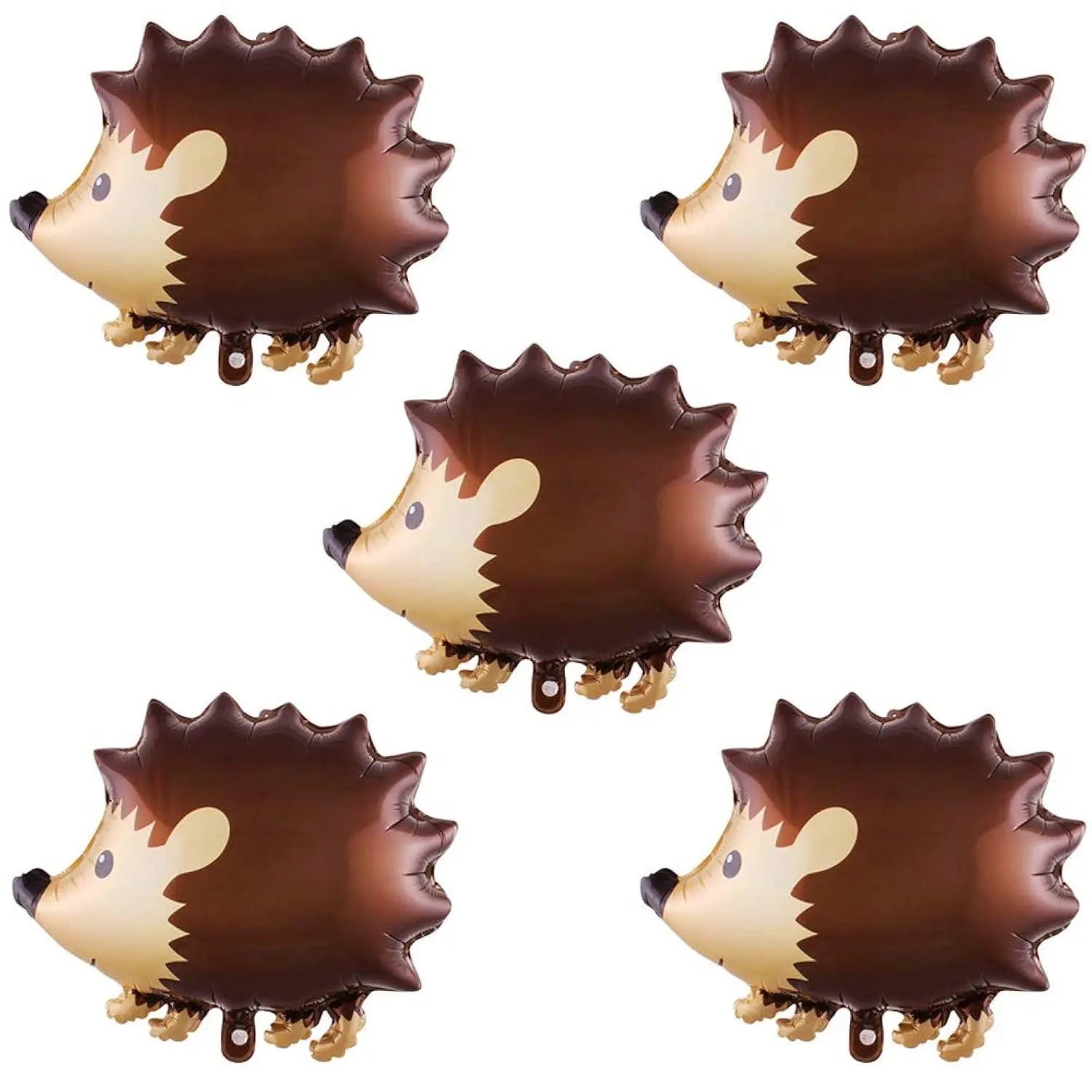 Hedgehog Balloons Hedgehog Shaped Foil Mylar Balloons For Woodland Animals Theme Birthday Party Supplies Decoration 22 Inchs 5Pcs