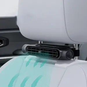 Mini Car Cooling Fan - Car Electric Fan with Adjustable Speed, USB Power Supply Mini USB car fan Car Seat Back Cooling Fan Portable 3 Speed Headrest Silent Cooler Suitable for most vehicles