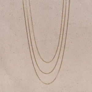 Gold 0.9mm Link Chain - Simple Design with Smooth Finish