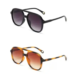 SUNVOES Retro Square Aviator Sunglasses Women Men Vintage Trendy Plastic Narrow Square Frame Sun Glasses UV400 Protection