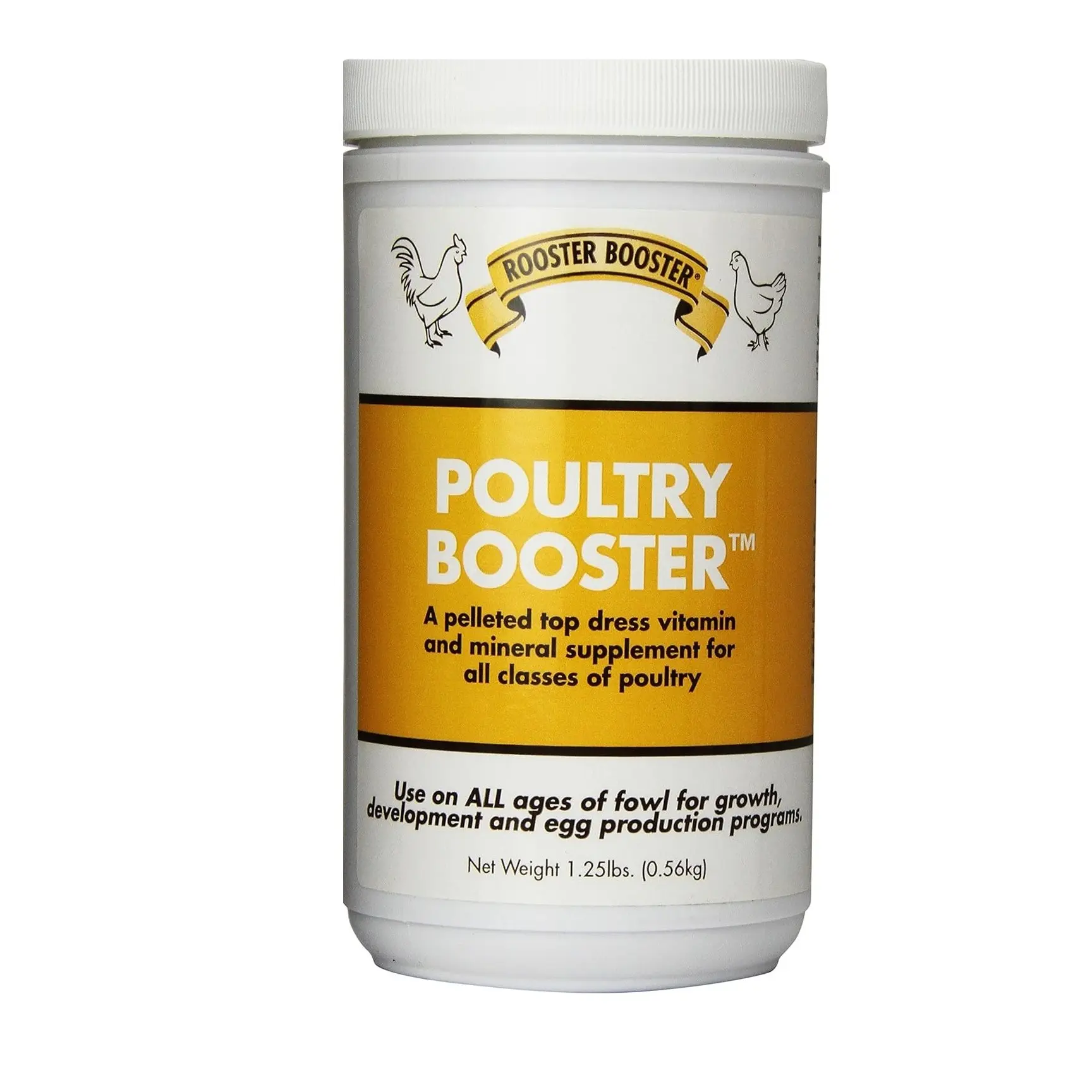 RRooster Booster Poultry Booster, 1.25-Pound Water Soluble Premix for Cattle Horses Goats Sheep Swine & Poultry