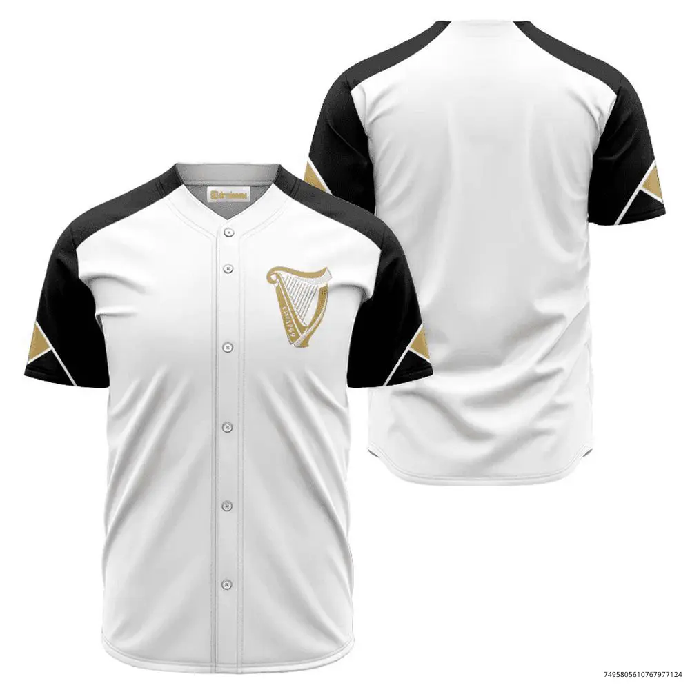 Guinness White And Black Jersey Shirt For Men Dad Friend, Trendy Gift