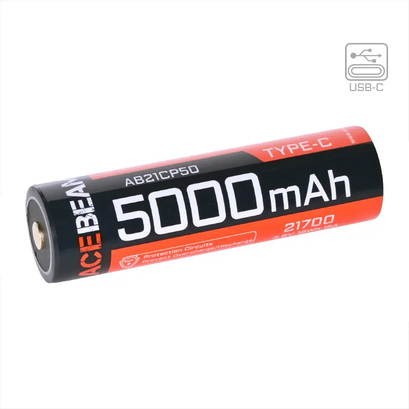 ACEBEAM 21700 5000mAh Battery USB-C Rechargeable ACEBEAM 21700 5000mAh Battery USB-C Rechargeable