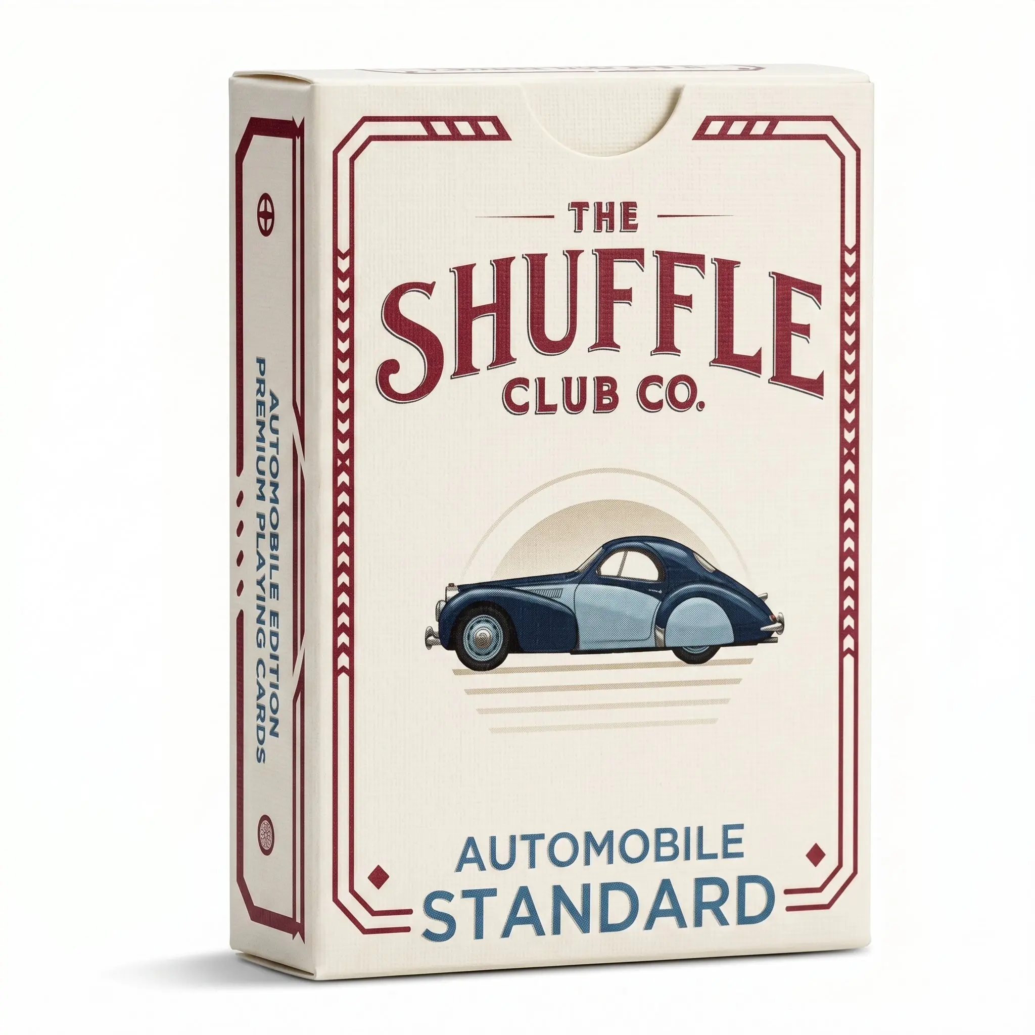 Shuffle Club Co Auto Playing Cards – Classic Cars Deck with Retro Automotive Illustrations