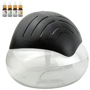 Twister Black Air Purifier with Water Filter System & Air Washer - Essential Oil Aroma Diffuser + LED Night Light for Bedroom/Home/Office - Removes Smoke, Pet Odors, Sweat & Stink - Perfect Thanksgiving/Christmas/New Year Gift Idea