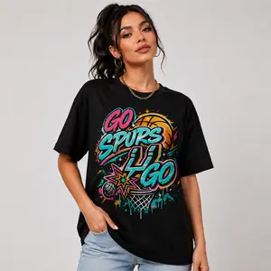 [Sale up to 50%] [Free Ship] Go Spurs Go Graffiti T-Shirt, Streetwear Basketball Graphic, Spurs Fan Shirt, Urban Game Day