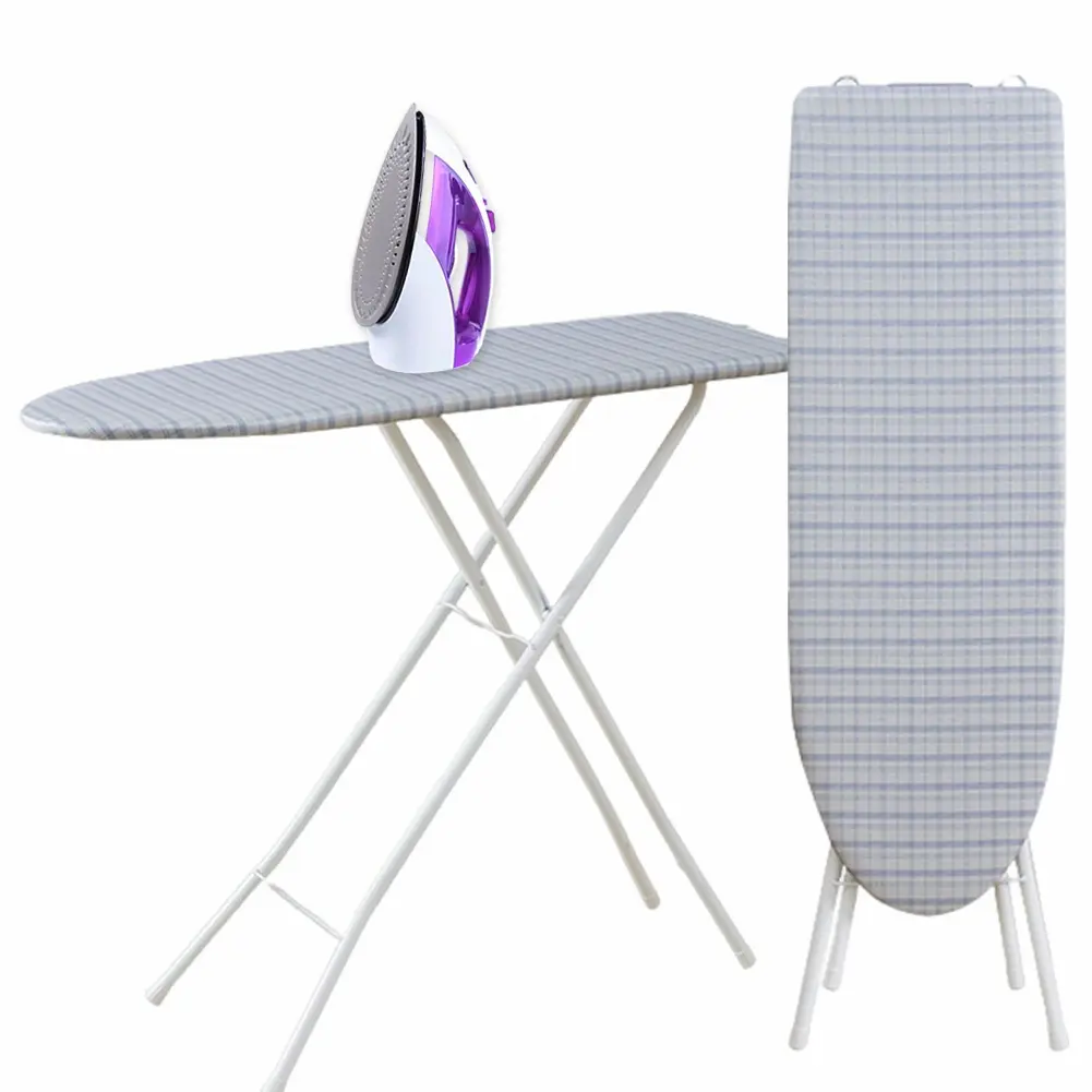 Ironing Board with Rest Board with Heat Resistant Cover Foldable Ironing Board Adjustable Height for Home Laundry Room Use