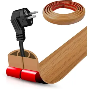 Floor Cord Cover Self Adhesive Cord Hider,10FT Cable Management, Extension Strip Protector for Wires, Prevent Cable Trips for Offices, Gyms, Exhibitions Cavity