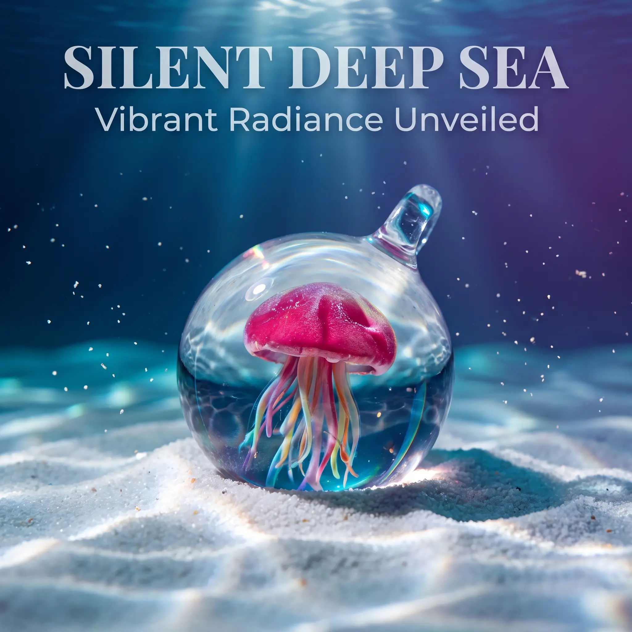 Handmade Jellyfish Non-Natural Crystal Glass Pendant, Playful Non-Natural Crystal Necklaces & Pendants, Marine Life DIY Charm for Jewelry Making, 3.5x2 cm - Chain Not Included, Jewelry for Women, Versatile Design