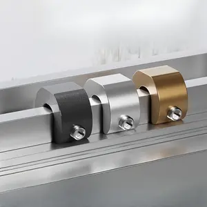 3pcs set C-Type Window Locks, Metal Security Clamps for Sliding Doors and Windows, Anti-Theft Positioning Stops, Safety Locking Mechanism for Floor-to-Ceiling Windows and Sliding Doors