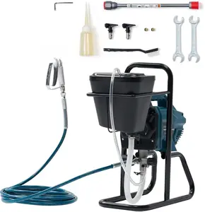 AMERLIFE High-Pressure Airless Paint Sprayer with 5L Hopper Capacity,650W-700W, 2900 PSI Paint Sprayer with Two Spray Tips Options, for Professional and DIY Use