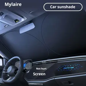 Car Front Windshield Sunshade Heat Insulation Shade, Car Use Anti-Strong Light Sun Visor, Summer Vehicle Sun Protection, Blackout Sunscreen Sunshade, Uv Protective Sunshade, Windscreen Shade Cover
