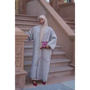 Abaya Coat: Taupe