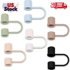 6PCS Silicone Straw Covers Caps Compatible with Stanley 30&40 Oz