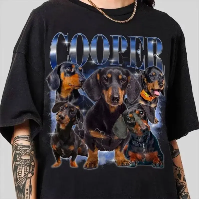 Custom Your Pet T-Shirt, Personalized Pet T-Shirt, Vintage Custom Dog Shirt, Custom Photo Shirt, Pet Photo Shirt, Ideal for Pet Lovers HL-03