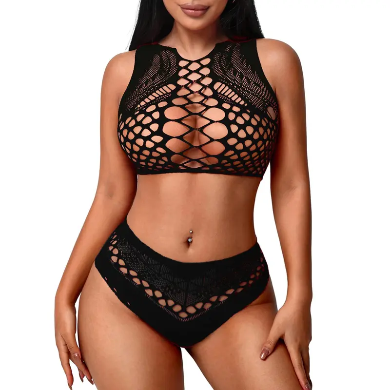 Avidlove Womens Lingerie for Women Two Piece Lingerie Set Outfit One Size