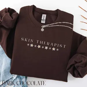 Skin Therapist Short Sleeved T-SHIRT / Sweatshirt , Beautician Gift, Esthetician Unisex Crewneck Hoodie
