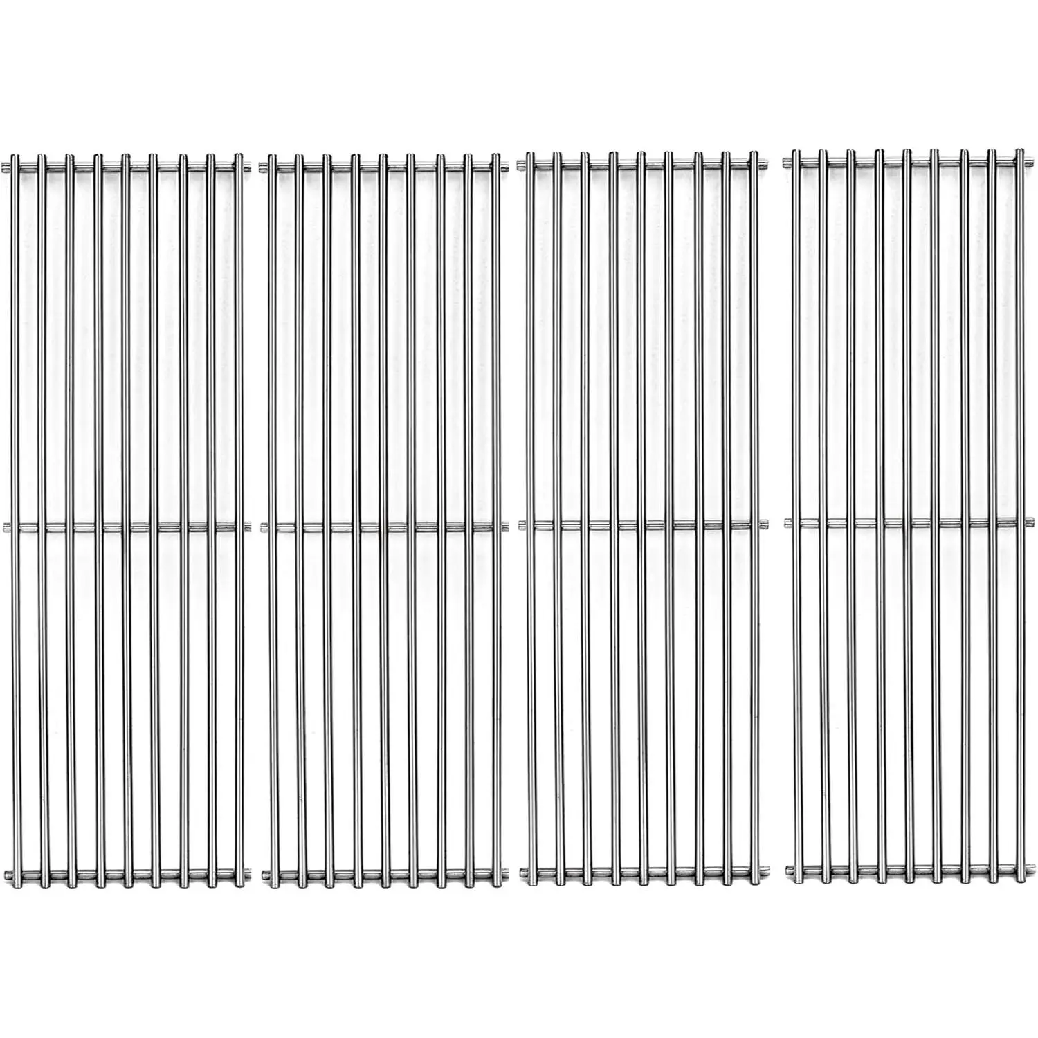 S6505A (4-Pack) 19 3/4" Stainless Steel Cooking Grid Grates Replacement for Chargriller 2121, 2123, 2222, 2828, 3001, 3030, 3725, 4000, 5050, 5252 Set of 4