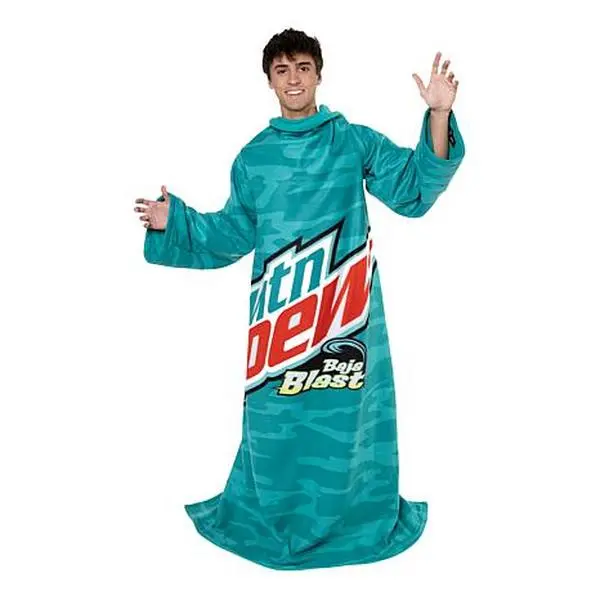 Snuggie Mountain Dew Wearable Fleece Blanket with Sleeves Snuggie Mountain Dew Wearable Fleece Blanket with Sleeves