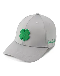 Premium Clover 134 Grey Fitted Performance Hat