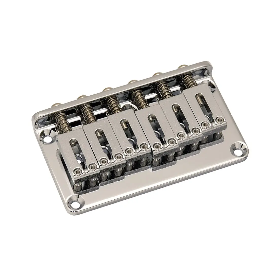 Gotoh SB-5115 Non-Tremolo Bridge with Steel Saddles, 2-1/16" String Spacing, Guitar & Bass Accessories with Screws