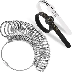 Upgraded Ring Sizer Measuring Tool Kit, Simple Practical & Easy Operation, Ideal for Measuring Finger Size or Ring Circumference