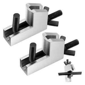 2-Pack Brake Line Clamp Pliers for Fuel, Gas, Brake & Radiator Hoses, Metal Hose Pinch Clamps Fits Hoses Up to 1 Inch in Diameter