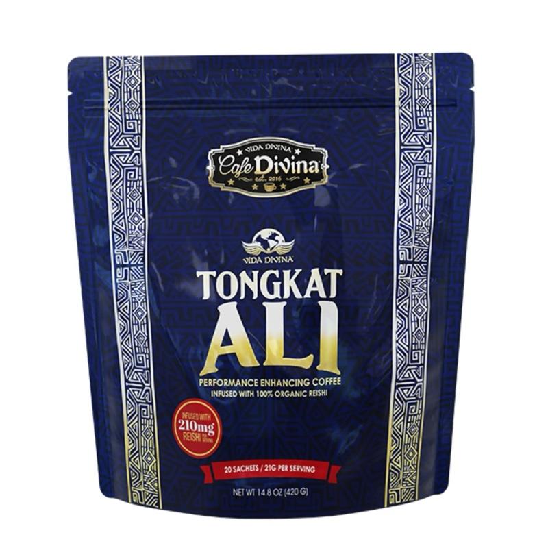 Cafe Divina Tongkat Ali Coffee 210mg Performance Enhancing Supplement 20 Sachets 14.8oz Healthcare Product