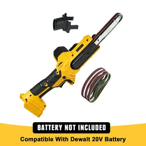 Cordless Detail Band file Sander, Compatible with DeWalt 20V MAX Battery(Tool Only), Finger Belt Sander with Variable Speed, 1/2"x18" Belt, for Woodworking, Paint & Metal Rust Removal, DIY