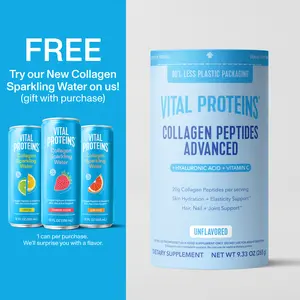 Vital Proteins Collagen Peptides Advanced - Unflavored, 9.33 oz | Powder Dietary Supplement | Hydrolyzed Collagen with Hyaluronic Acid and Vitamin C Vital Proteins Collagen Peptides Advanced - Unflavored, 9.33 oz | Powder Dietary Supplement | Hydrolyzed Collagen with Hyaluronic Acid and Vitamin C