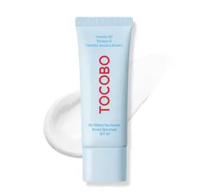 TOCOBO Bio Watery Facial Sunscreen SPF50+ PA++++ (40ml) - Korean Hyaluronic Acid Dewy Moisturizer, Hydrating, Soothing, Oil-Free, Hypoallergenic Daily UV Protection for Dry Skin, Serum-Infused Skincare