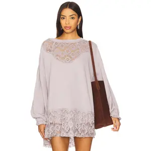 Free People x REVOLVE Belle Sweatshirt in Raindrops