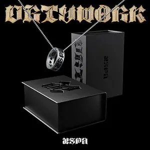 aespa — Dirty Work [DIRTY CREW Ring Ver.] | 925 Silver Ring + 600 mm Necklace, QR Card, Box Sleeve & Pouch, Photocard Sleeve, 5 Photocards Set | Fast U.S. Shipping