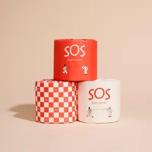 SOS 100% Bamboo toilet paper, 3-Ply Soft. Hypoallergenic, eco-friendly and septic safe. Wipes