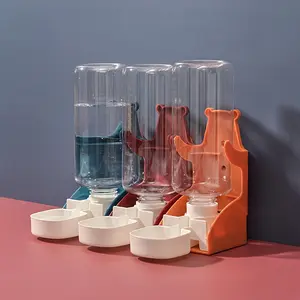 Pet Hanging Water Bottle Automatic Dispenser for Hamster Rabbit Guinea Pig Small Animals Anti-Tip Cage Water Bowl Automatic Water Feeder