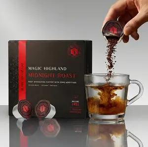 Midnight Roast Diamond Brew - 162mg Caffeine, Italian Roast, 100% Arabica, Sugar-Free, No Additives, Single Serve, Hot or Iced, Cold Brew Coffee Beverage Perfume