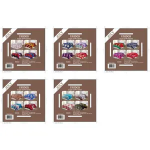 Unidos Collection 20Pcs Pack Supersoft Plush Throw Blanket Assorted Mix