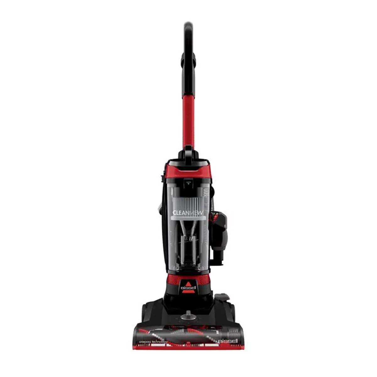 BISSELL CleanView Bagless Corded Upright Home Vacuum Cleaner - Multi-Level Filter, Red & Black