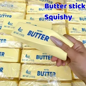 Squishy Series Butter Stick Sticky,Soft, slow bouncing pressure relief simulates sticky food Party Favors Birthday Gifts